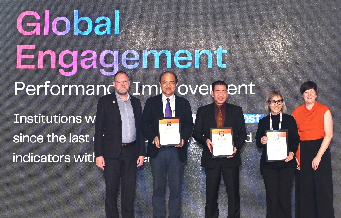 Yuan Ze University Received QS “Global Engagement–Performance Improvement Award,” Advancing onto the International Stage